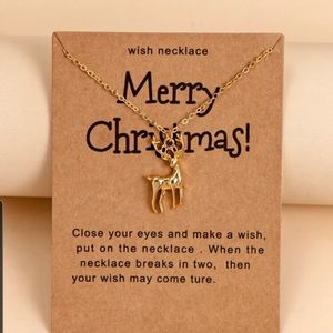 A gift they will cherish Reindeer pendant on chain